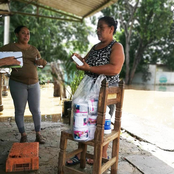 Afectados por las lluvias Afectados por las lluvias